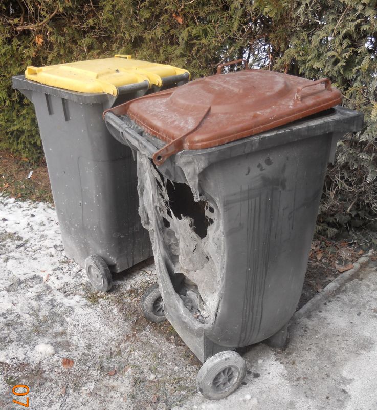 Bildergalerie M�lltonnenbrand