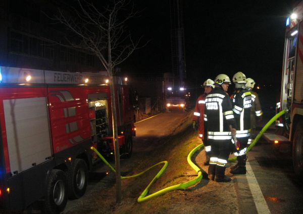 Fotogalerie Brandeinsatz Amstetten