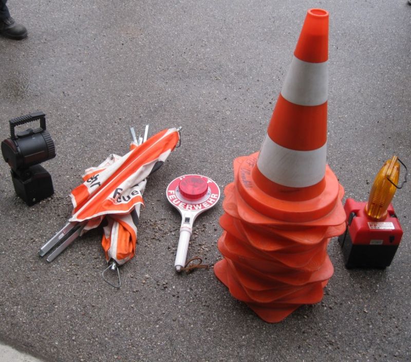 Absichern einer Unfallstelle